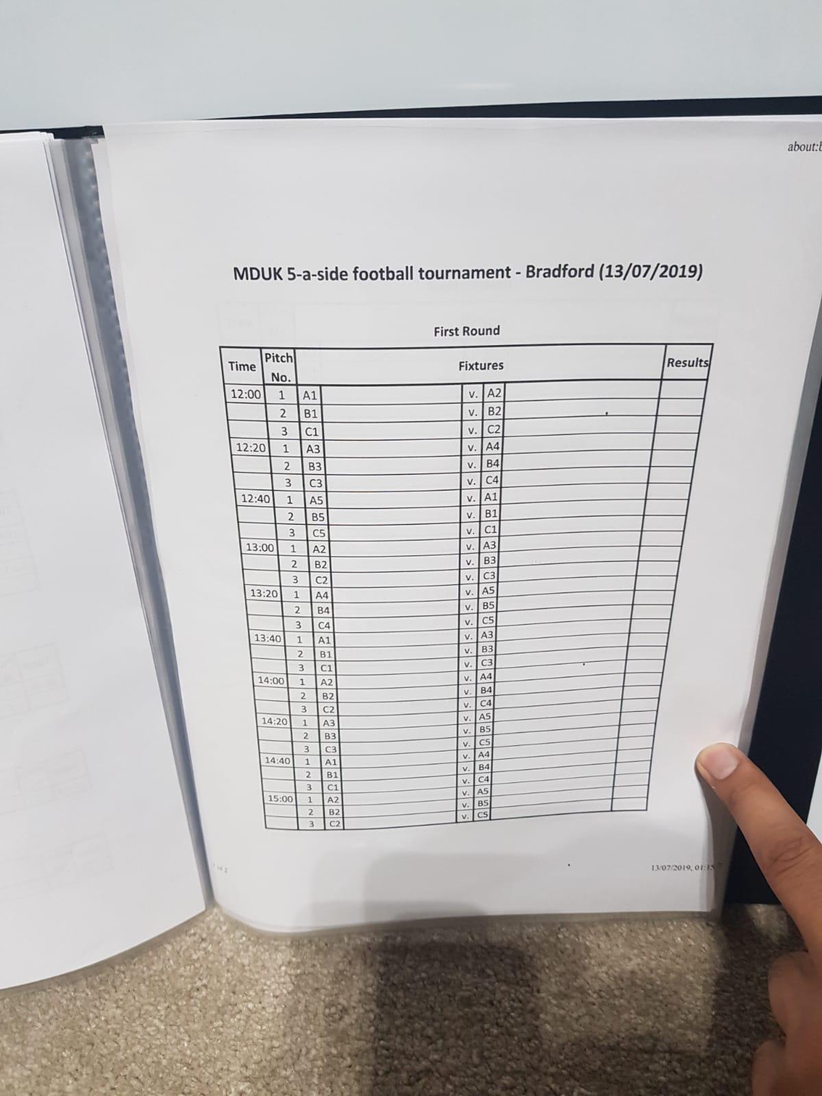 Bradford Football Tournament 14